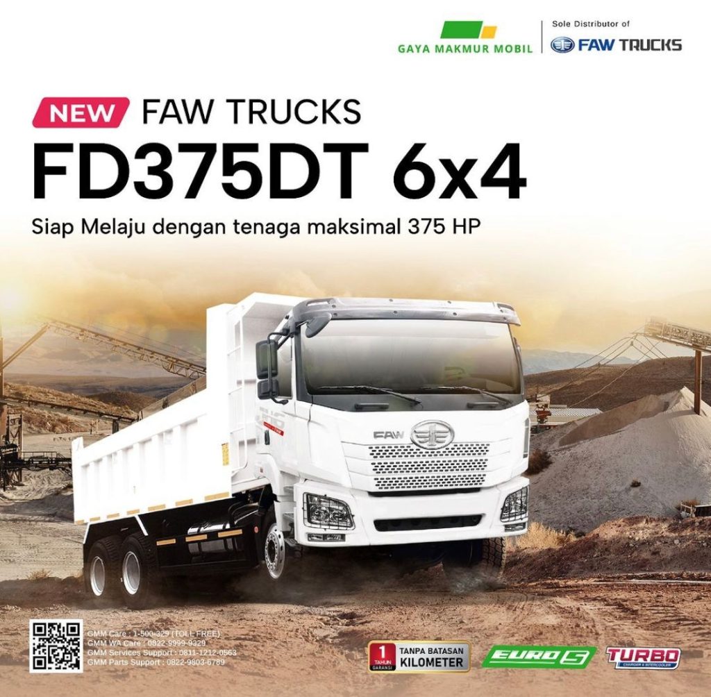 FAW FD375DT 6x4 EURO 5