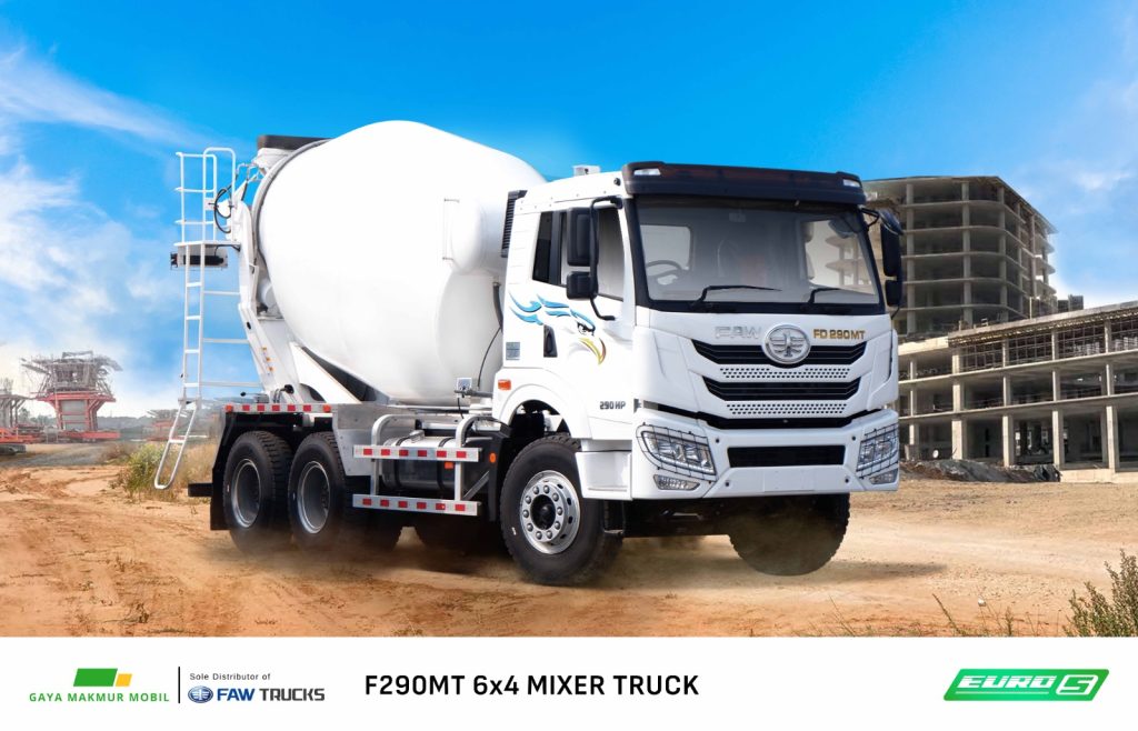 truk molen, mixer truck, truk besar, mobil truk